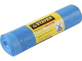 Мешки для мусора STAYER "Comfort" с завязками, особопрочные, голубые, 60л, 20шт
