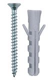 Дюбель распорный полипропиленовый, тип "ЕВРО", в комплекте с шурупом, 8 х 40 / 4,5 х 50 мм, 10 шт, З