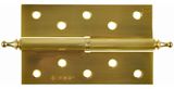 Петля дверная разъемная ЗУБР "ЭКСПЕРТ", 1 подшипник, цвет мат. латунь (SB), правая, с крепежом, 75х6
