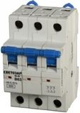 Выключатель автоматический СВЕТОЗАР 3-полюсный, 6 A, "B", откл. сп. 6 кА, 400 В