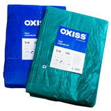 Тент укрывной OXISS 6х8м из тканого полимера 120г/м2 с люверсами