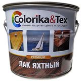 Лак яхтный алкидно-уретановый 2,7 л полуматовый "Colorika&Tex", 4шт/уп