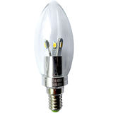 Лампа светодиодная LED 3.5 вт Е14 белый (свеча) хром FERON