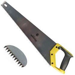 Ножовка по дереву 450мм, 2-х комп. ручка, зак.унив.зуб, 7TPI Turbolux шт 92172
