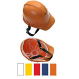 Каска защитная с амортизатором, оранжевая, с храповым механизмом